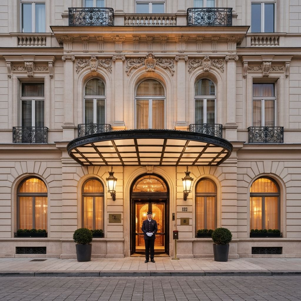 Luxury hotel in Europe